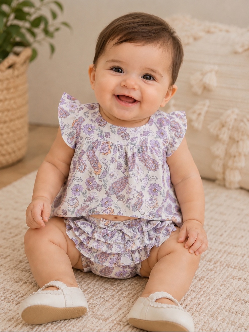 Seed Heritage Baby Paisley Top and Frill Bloomer